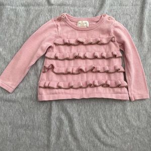 Kate Spade pink ruffle sweater
